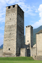 Historic Castle Bellinzona in Switzerland