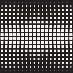 Fototapeta premium Stylish Minimalistic Halftone Grid. . Vector Seamless Black and White Pattern