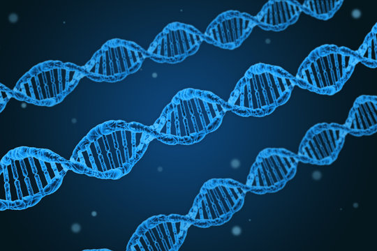 DNA DNS Doppelhelix als Symbolbild f&uuml;r Genetik und Gentechnik