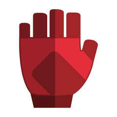 sport glove icon over white background. colorful design. vector illustration