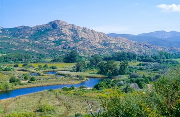 Ostriconi Fluss, Mündung, Korsika, Frankreich, Europa 