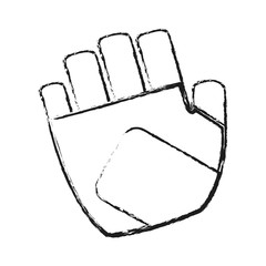 sport glove icon over white background. vector illustration