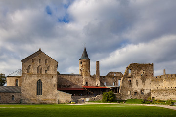 Obraz premium Ruins of the medieval episcopal castle of Haapsalu, Estonia