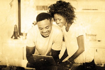 Composite image of grey background