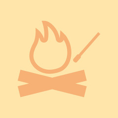 fire and match, bonfire