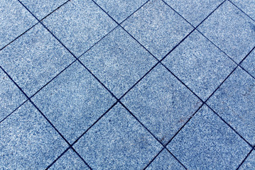 Blue color pavement texture.