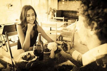 Composite image of grey background