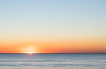 Fototapeta premium Perfect sunset over the sea