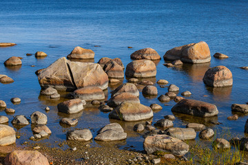 Stones on shore of the Baltic Sea