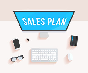 Sales Plan Desktop Computer