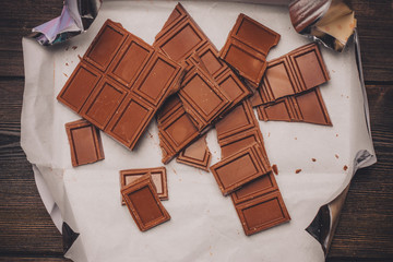 broken milk chocolate