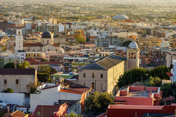 View of the town of Milazzo , Sicily, Italy