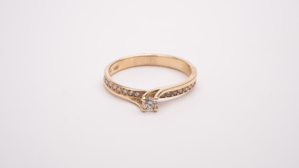 Diamond Engagement Ring Macro Lens Shot