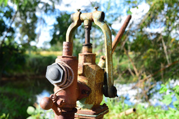Old manual water pump (Lever Pumps)