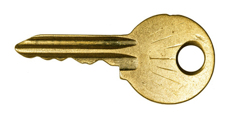 old metal key, high resolution photo
