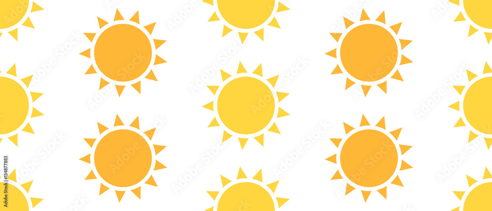 Canvas Prints sun seamless pattern