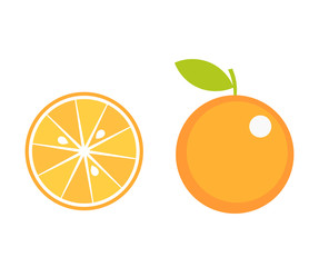 Orange fruit icons