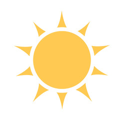 Sun icon flat desing
