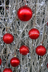 Boules de Noël rouges