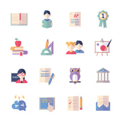 Education Icons Set 2 - Flat Series
