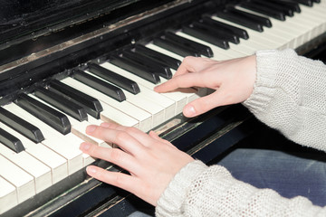 piano playing