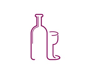 Wine glass logo