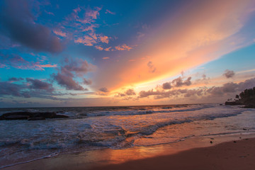Fototapeta na wymiar Tropical sunset.