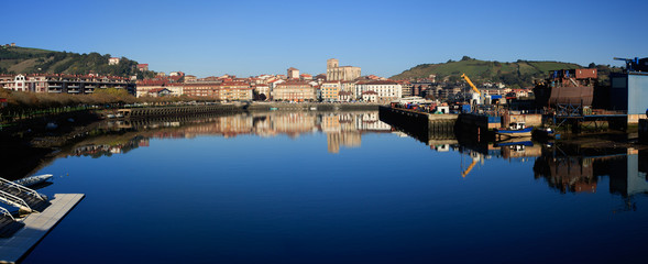 Panorámica de Zumaia, Guipúzcoa
