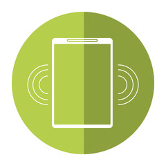 mobile phone wifi internet signal shadow vector illustration eps 10