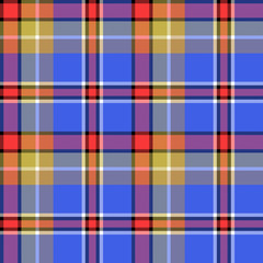 Blue colors check fabric texture seamless pattern