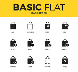 Basic set of Bag icons