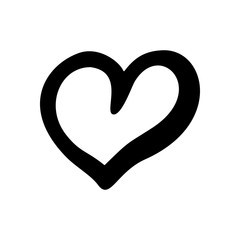 Black silhouette hearts set, Valentine day love adult vintage wedding  invitation logo design