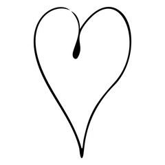 Black silhouette hearts set, Valentine day love adult vintage wedding  invitation logo design