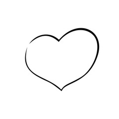 Black silhouette hearts set, Valentine day love adult vintage wedding  invitation logo design