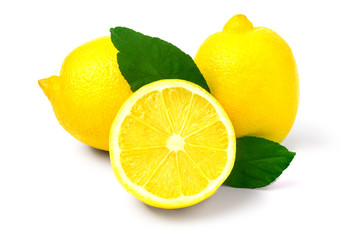 lemon isolated on white
