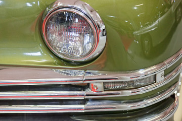 headlights on old-timer