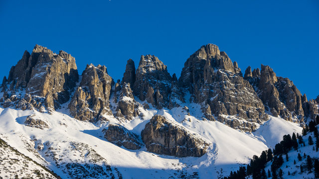 Kalkkoegel mountains near Innsbruck, Tirol, Austria, in winter
