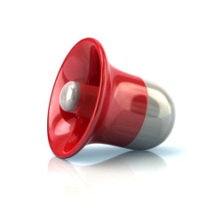 Red loudspeaker icon