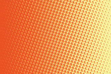 Abstract red yellow gradient pop art retro background