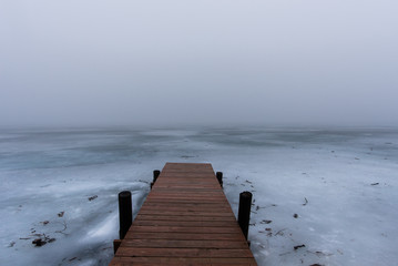 Pier with Fog