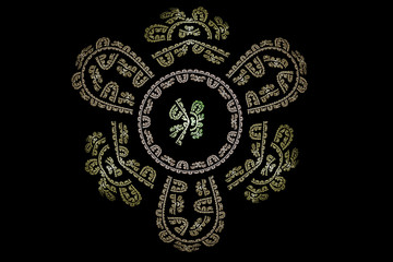 Fractal art background for creative design. Abstract fractal. De