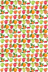 Früchte Hintergrund Apfel Orange Frucht Äpfel Orangen Kirschen