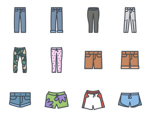 Pants Colored Icon