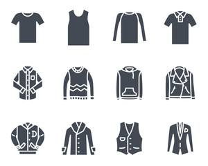 Top Clothes Silhouette Icon