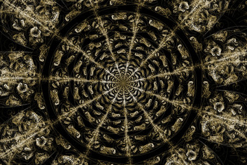 Abstract fractal art for creative design. Magic art background.