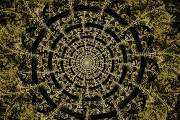 Abstract fractal art for creative design. Magic art background.