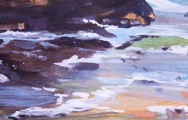 oil painting abstract background