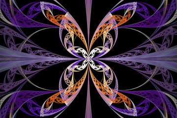 Abstract fractal art for creative design. Magic art background.