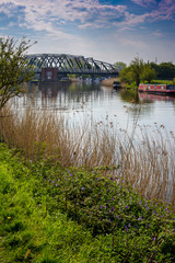 Bartington Bridge over the River Weaver Near Northwich Cheshire UK 