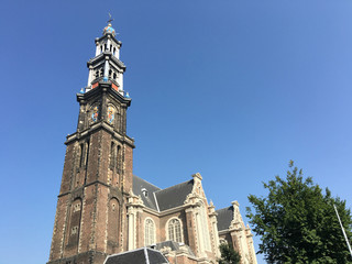 Fototapeta na wymiar Westertoren in Amsterdam